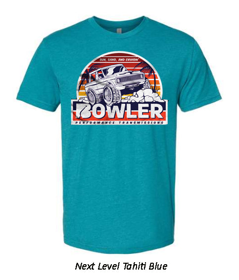 Bowler Blazer T shirt Tahiti blue