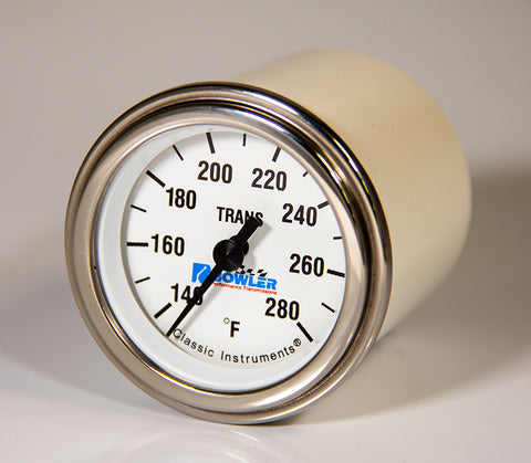Analog transmission temperature gauge